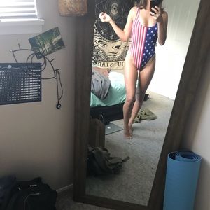 American flag bodysuit